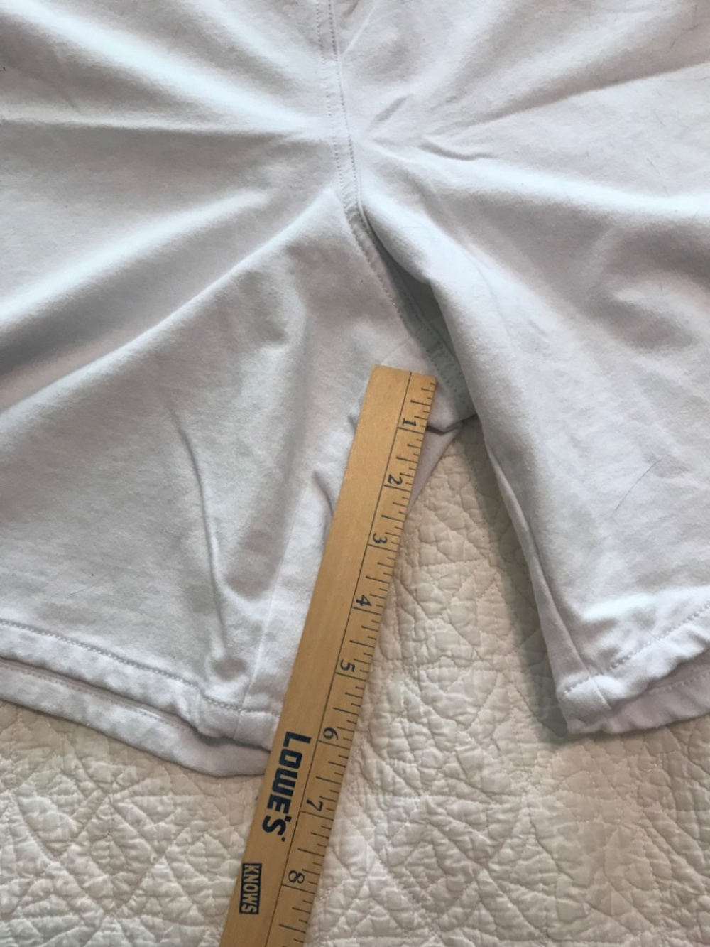 QF white DreamJeannes pull-on shorts with rhinestone grommet details (XL) - Picture 7 of 13